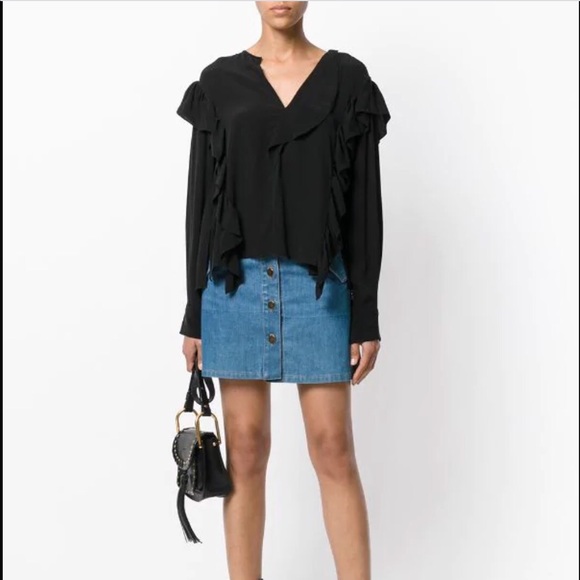 Etoile Isabel Marant Welby Ruffle Blouse - Picture 4 of 9